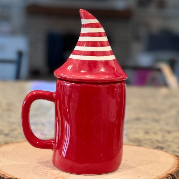 Rae Dunn By Magenta Ceramic Christmas Mug with Decorative Lid - Picture 3 of 8